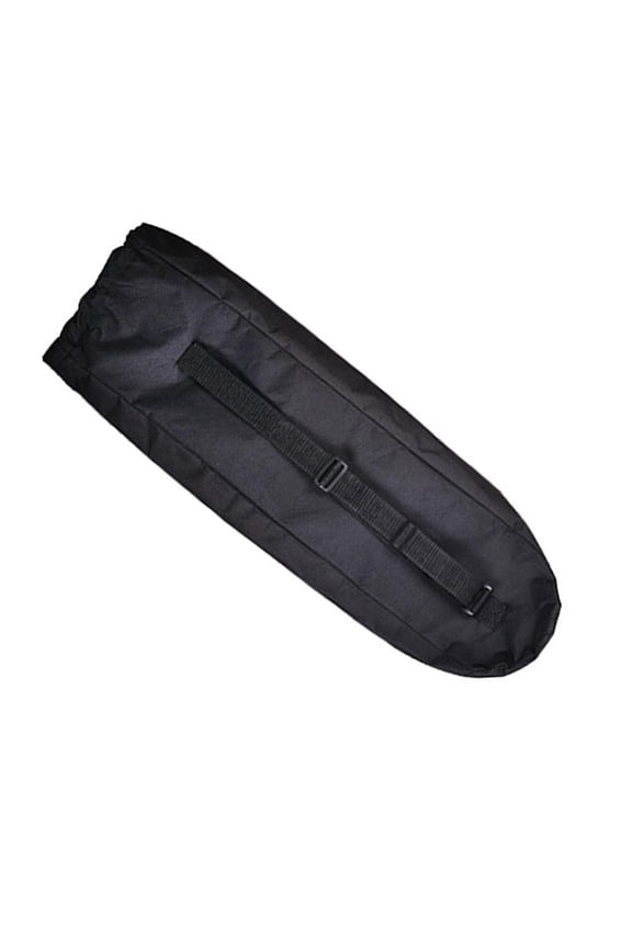 Adjustable Longboard Backpack Skateboard Bag with Durable Oxford Fabric and Zipper Pocket Black