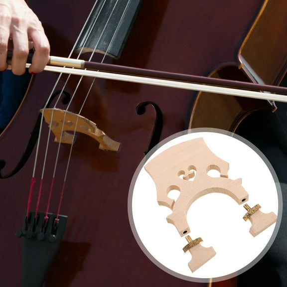 OUNONA Adjustable Maple Wood Cello Bridge For European 3/4 Cello Low And Tall Bridge Options Instrument