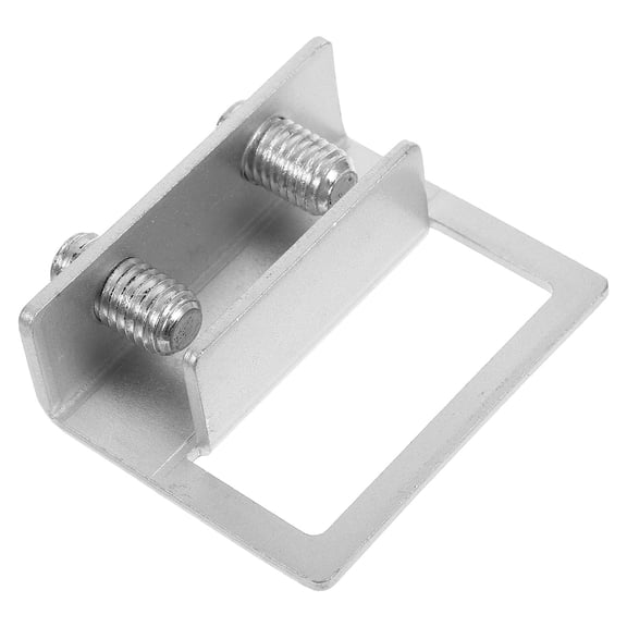 OUNONA Adjustable No Drill Sliding Window Lock with Key Silver for Home Safety and Sliding Window Security