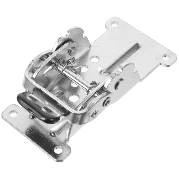 OUNONA Adjustable Plated Silver Folding Leg Hinge for Coffee Tables and DIY Furniture