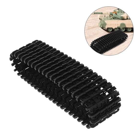 OUNONA Flexible Black Crawler Tank Tread with Universal Compatibility for Robotics Kits