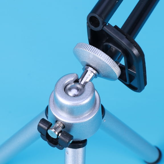OUNONA Adjustable Tripod Stand Holder for Camera with Extendable Phone Clip Aluminum Multi for Photographing 5585mm
