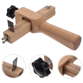 OUNONA Leathercraft Strap Cutting Tool in Khaki with Sharp Adjustable Blade