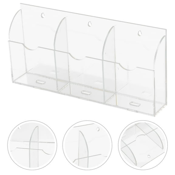 TABLETREANDS Remote Controller Accessory Transparent Wall-Mounted 1Pcs 11.2X5.3In