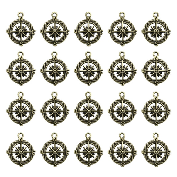 OUNONA Alloy Jewelry Pin Accessories for DIY Necklace Bracelet Making 20pcs Coffee Color