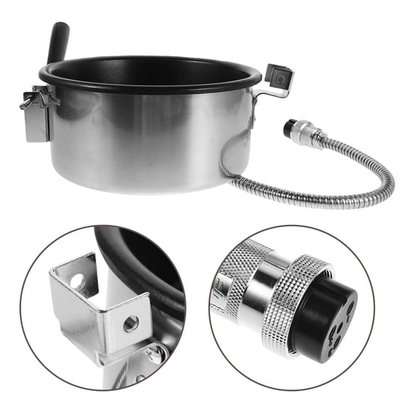 OUNONA Aluminum Popcorn Kettle Pot with Quick Heating for Popcorn Maker Replacement