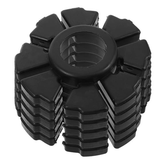 OUNONA 5-Pack Black Anti- Rubber Blocks for Motorcycle Suspension Shock Absorber Dampers
