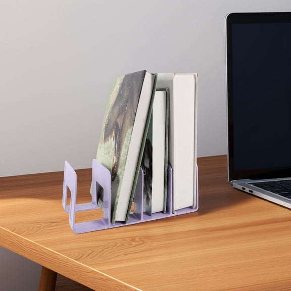 OUNONA Architectural Plan Storage Organizer Acrylic Magazine Holder Office Purple