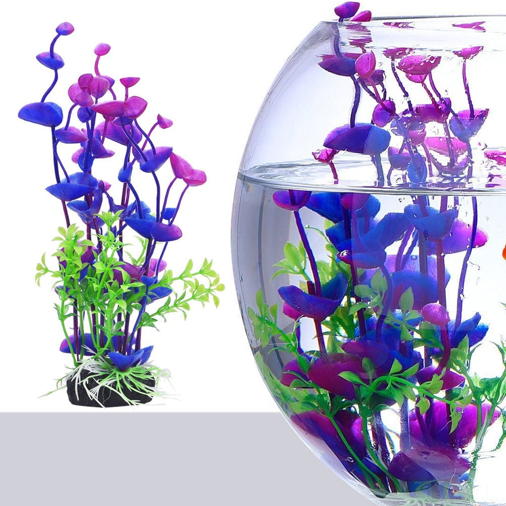 OUNONA Artificial Aquarium Plants Plastic Fish Tank Decoration ...