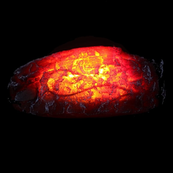 OUNONA Black Simulated Fire Flame Decorative LED Fireplace Lamp Battery Operated