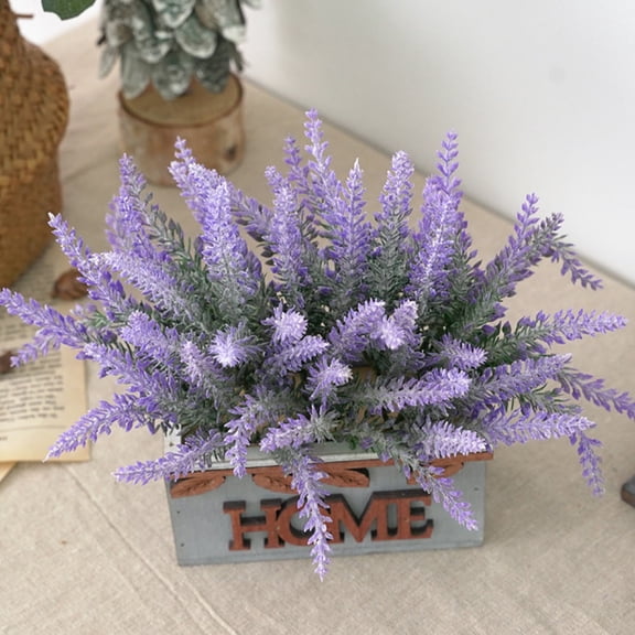 OUNONA Artificial Lavender Pot Simulated Potted Plant Soothing Decoration
