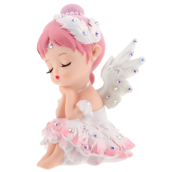 OUNONA Artistic Ballet Dancer Car Dashboard Accessory Multi Color Resin Sculpture