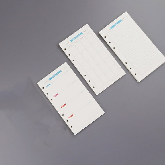 OUNONA Assorted Color Loose Leaf Paper for Notebook Perfect for Writing with Smooth Quality A5