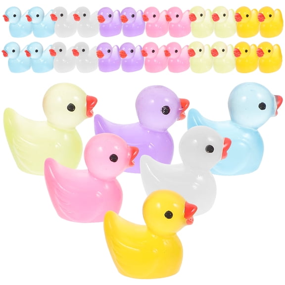 OUNONA 60 Pcs Assorted Color Miniature Figurines for Garden Decor and Miniature Landscape Accessories Resin Set