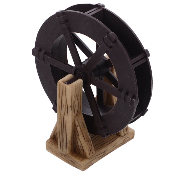 OUNONA Assorted Color Mini Water Drop Wheel Desktop Waterfall Fountain Plastic Decoration for Aquariums and Micro Landscapes