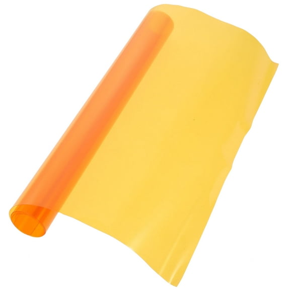 OUNONA Auto Car Sticker Smoke Fog Light HeadLight Taillight Tint Vinyl Film Sheet Car Decoration Decals (Orange)