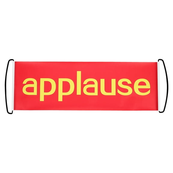 OUNONA Automatic Retractable Applause Banner - Fun Party Prop for Weddings, Birthdays, Bachelorette, Small Theater, and Celebrations