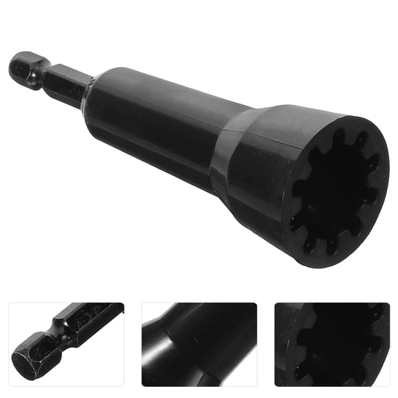 OUNONA  Automatic Wire Strippers Twisting Tool for Drill Stripping Electrical Cable Crimping Black