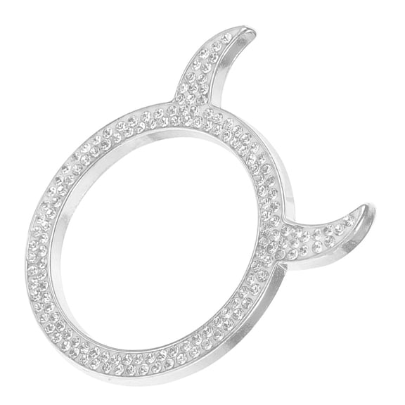 OUNONA Automotive Car Decorative Ring Miss 4.50X3.50X0.20CM White