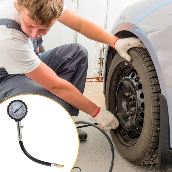 OUNONA Assorted Color Car Tire Pressure Meter Small Portable High Reliability Gauge