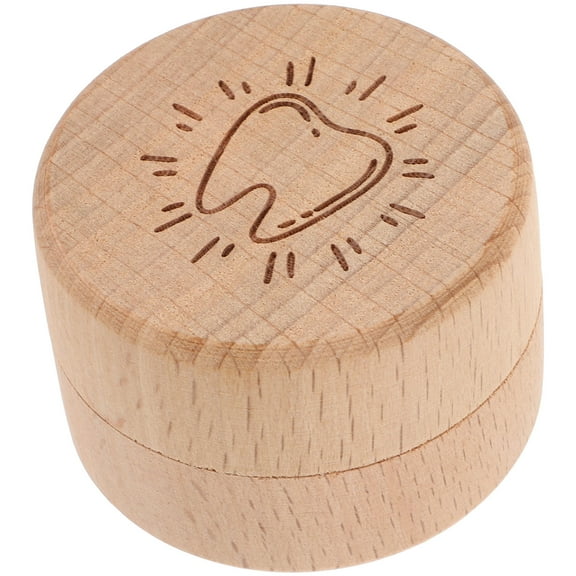 Wooden Trinket Box for Storage Use Multi Color Baby Tooth Keepsake Box with Good Sealing
