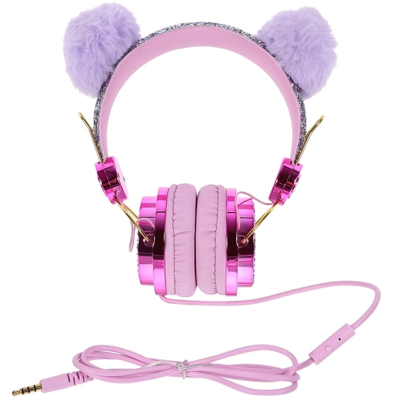 OUNONA Headphones 1-Pack with Volume Limiting, Comfortable Plush Back to School Daily Use