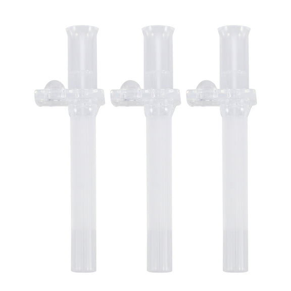OUNONA Back to School 3pcs Reusable Silicone Straws for Drinking Bottle Replacement Smooth Surface