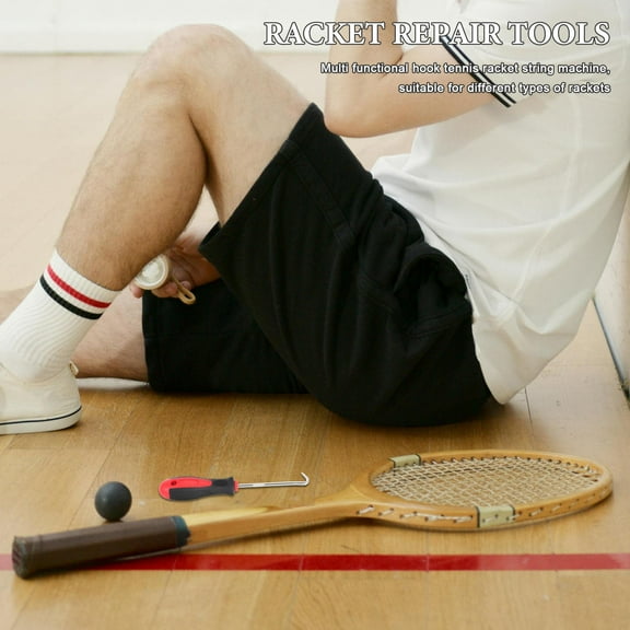 OUNONA Badminton and Tennis Racket Stringing Machine with Metal and Plastic Construction for Sports and Training Use