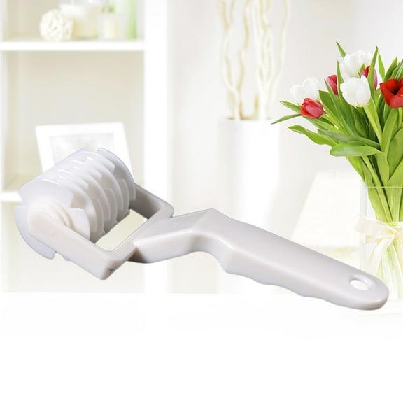 OUNONA Baking Gadget Lattice Roller 1Set White Plastic For Baking And Cooking Kitchen Tool