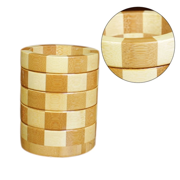 OUNONA Bamboo Chopstick Tube Round Lattice Tableware Box Chopsticks Cage Kitchen Utensils Storage Rack