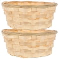 thumbnail image 1 of OUNONA Bamboo Storage Basket for Household Use Lightweight and Egg Holder Beige 2Pcs, 1 of 8