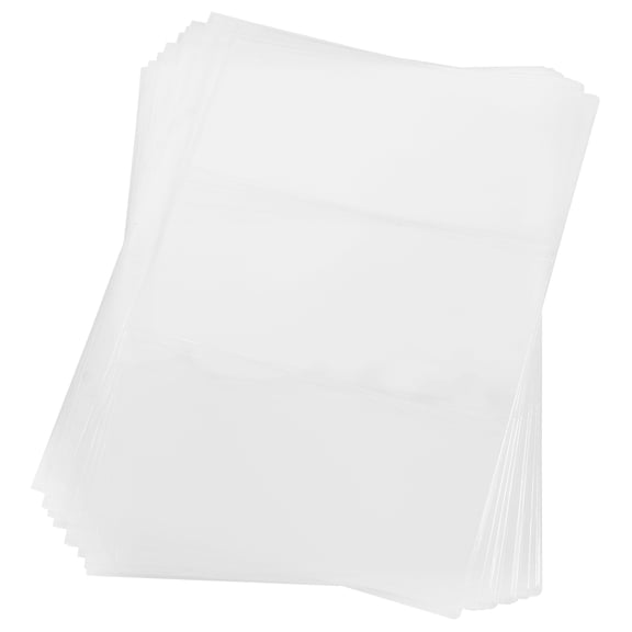 WEAVILUX Clear Money Holder Banknote Storage Bags White PVC 1 Set Collectibles
