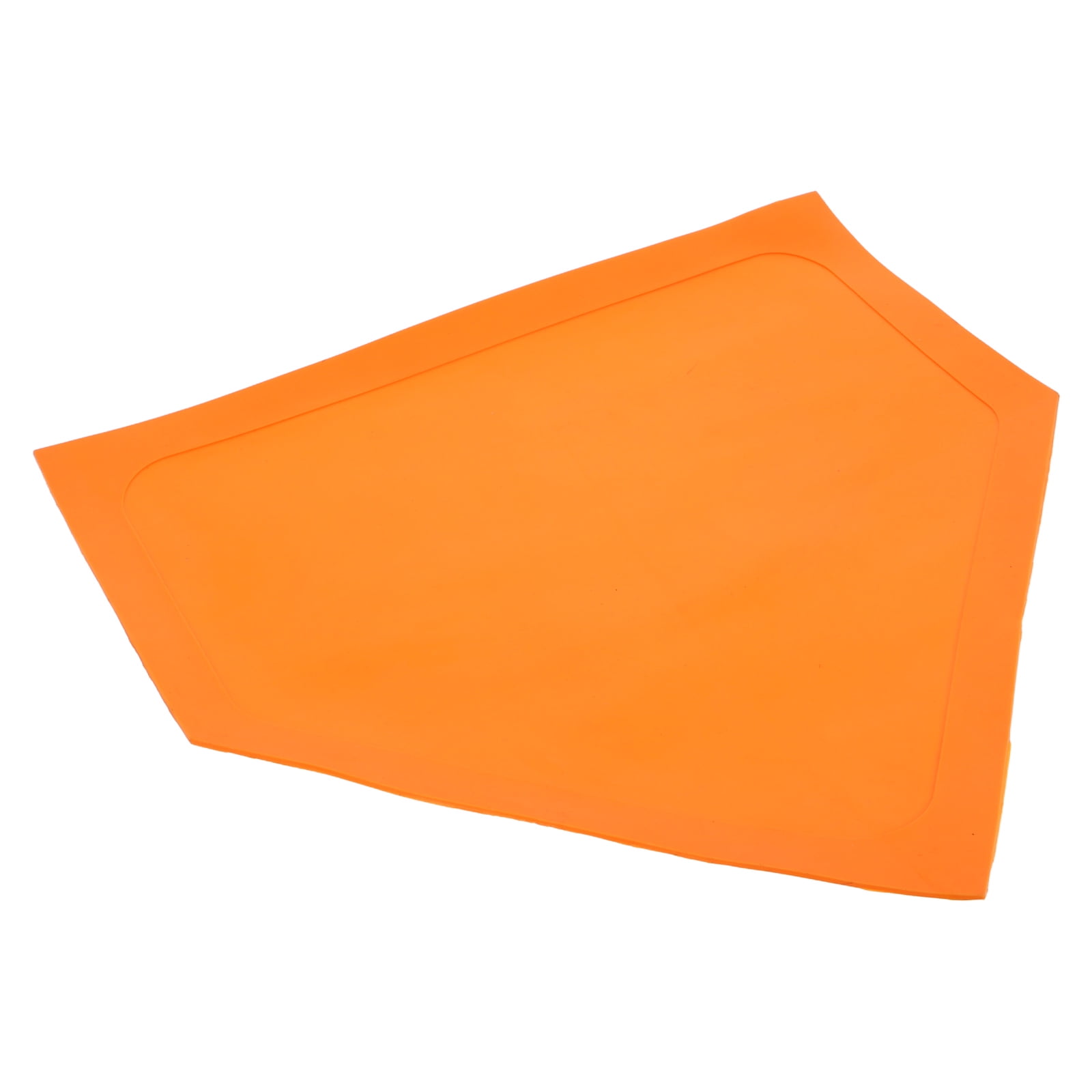 OUNONA Baseball Home Plate Thrown Down Baseball Base Softball Training Plate Pitcher Rubber Base for Practice Orange