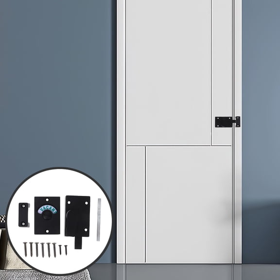 NUOLUX 1Set Bathroom Door Lock with Occupancy Indicator and Secure Deadbolt Design