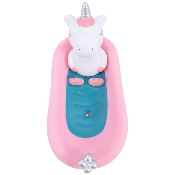 OUNONA Soap Dish for Kids Bathroom Unicorn Shape 1Pcs 6.7x3.5in