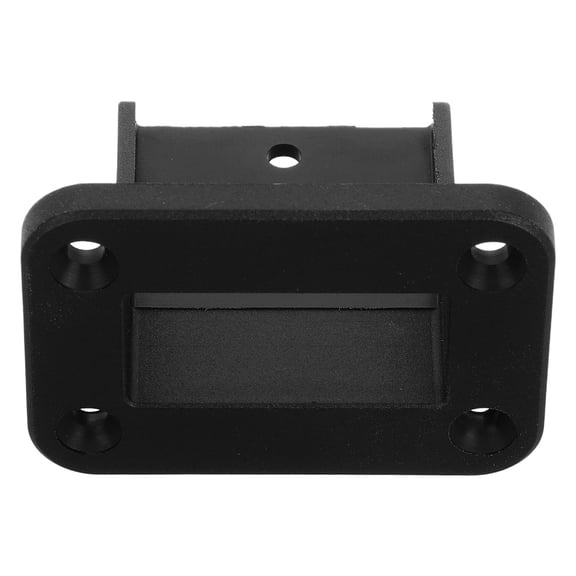 Tineasur Universal Battery Plug Connector with Flush Mount Bracket, Black Plastic Panel for Secure Battery Connections