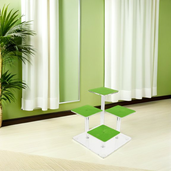 OUNONA Bearded Dragon and Gecko Basking Platform with Durable Multi-Level Climbing Ramp