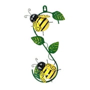 NUOLUX Lifelike Yellow Iron Bee Wall Art for Living Room and Bedroom 1Pc