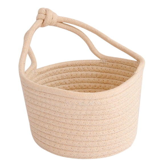 OUNONA Beige Cloth Storage Basket for Toys and Sundries Organzier Perfect for Home Use 12.5 Inches