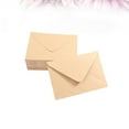 thumbnail image 1 of OUNONA Beige Mini Envelope for Card Letters Made of Good Quality Paper Great for Storage and Parties 50pcs, 1 of 8