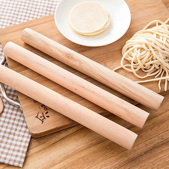 OUNONA Non Porous Wood Rolling Stick for Fondant Cakes and Pie Crusts