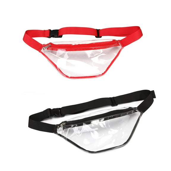 OUNONA Belt Bags for Women PVC 1Pack Fashion Waterproof Waist Bag for Traveling