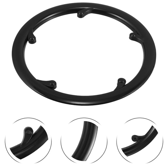 OUNONA Mountain Bike Chainring Guard Black Plastic Front Sprocket Protector for Enhanced Riding Stability