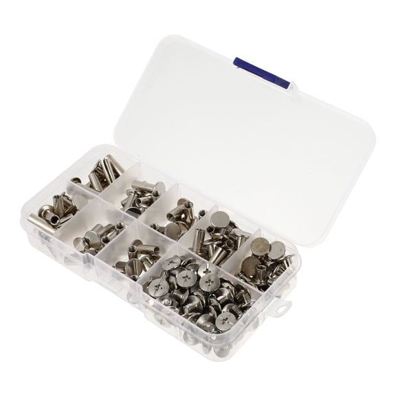 OUNONA Binding Photo Album Finger Ledger Binding Rivets Binding Screws 0.5X0.5cm