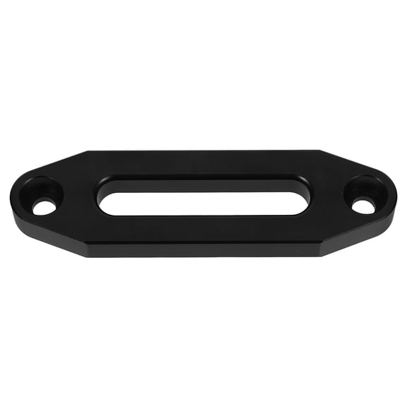 OUNONA Black Aluminum Winch Roller Guide Fairlead for Car Use Heavy Duty Towing Accessory