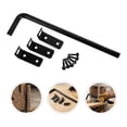 OUNONA Black Cane Bolt Gate Drop Rod for Metal and Wooden Fence ...