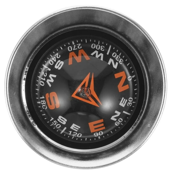 OUNONA Black Car Dashboard Compass with Adhesive Base for Accurate Vehicle Navigation and Decorative Use