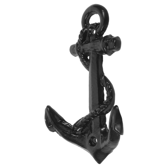 OUNONA Cast Iron Anchor Door Hook Nautical Decorative Wall Hook for Home