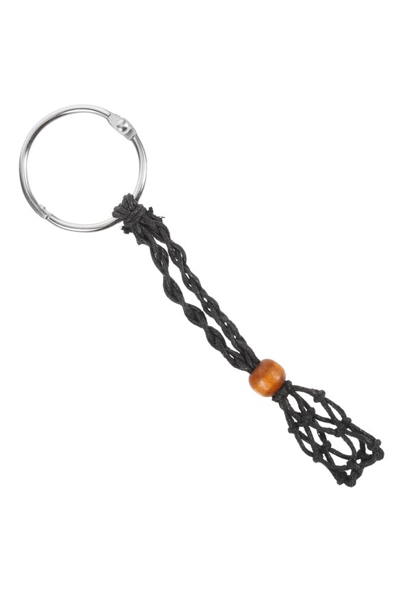 Black Crystal Holder Key Chain with Creative Design for Backpack and Bag Hanging