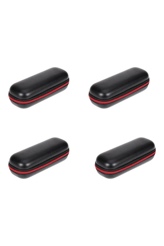 Black EVA Watch Case with Zippered Holder Ideal for Storage and Travel Safe for Watches 4pcs